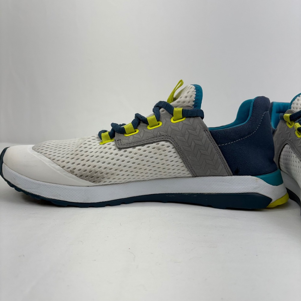 OluKai‎ Wailuku Mesh Athletic Running Sneakers Shoes Bright White Lagoon Size 11 - Picture 8 of 12